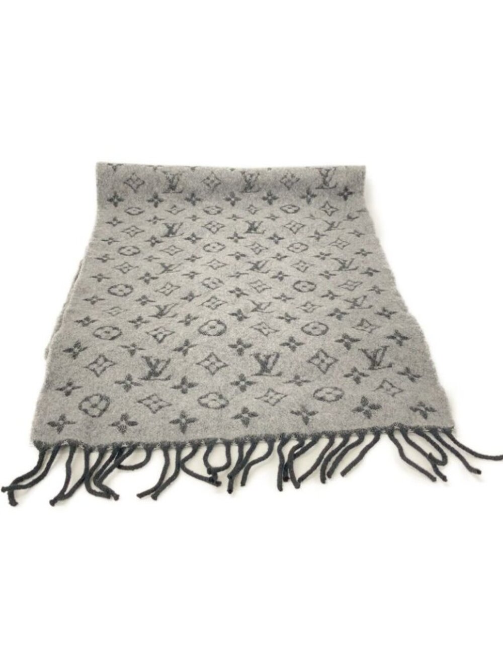 Louis Vuitton Gray Monogram Gradient Scarf - Picture 2 of 7